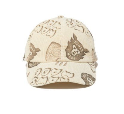 日貨代購CITY】 HUMAN MADE KAWS CORDUROY PRINT CAP 燈心絨老帽帽子