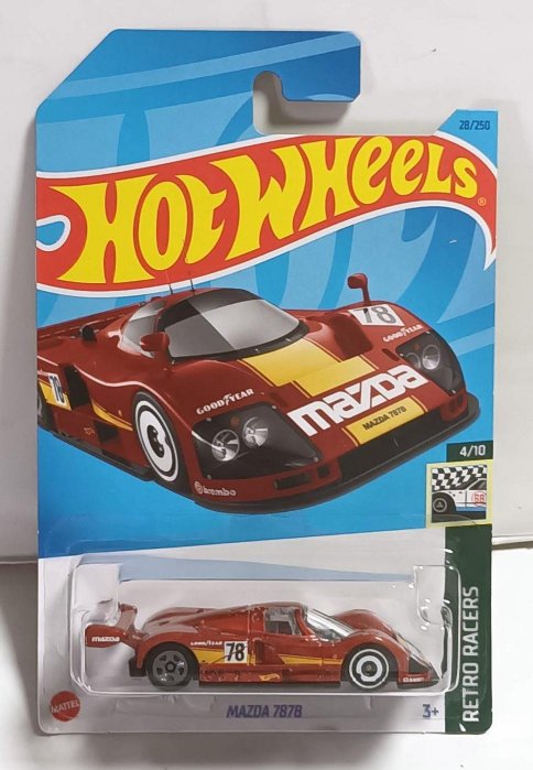 *雜貨部門*HOT WHEELS 風火輪 合金小車 1:64 小汽車 馬自達 MAZDA 787B 賽車 超跑