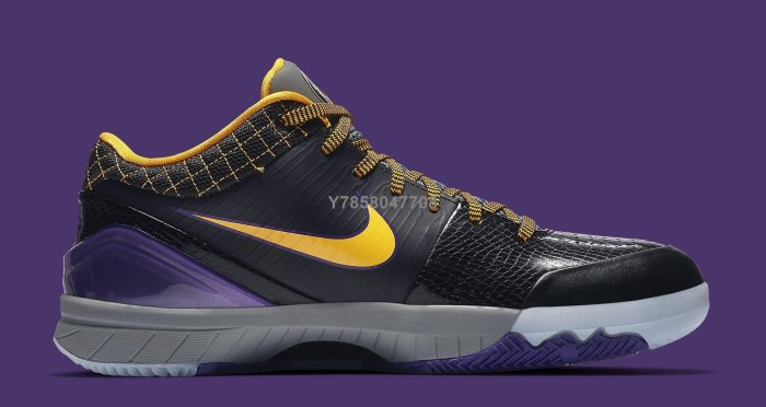 正品】Nike Zoom Kobe ZK4 及時行樂黑黃科比4代籃球鞋AV6339-001男鞋
