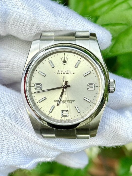 勞力士 ROLEX 型號116000 銀丁面   錶徑36mm 動力3130 保卡2014/JUL