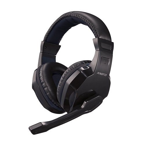 RASTO RS34 黑武士電競頭戴耳機麥克風 贈轉接線