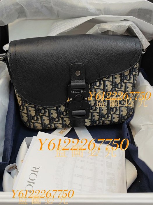 【二手】全新迪奧 男士馬鞍包小號25年7月票  全新全套  小身材大容量男 【瀟湘館】-10843