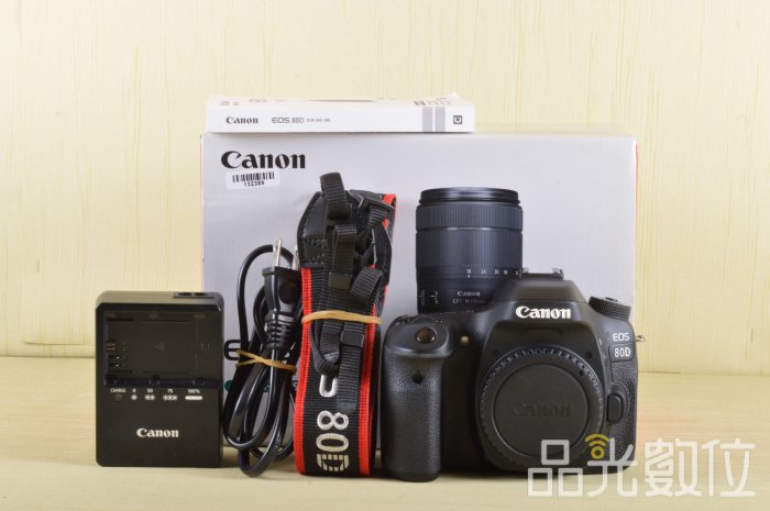 【台中品光數位】CANON EOS 80D 單機身 快門143XX次 2420萬畫素 #132389T