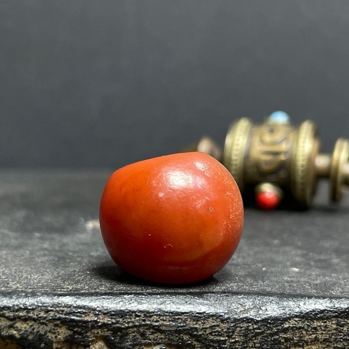 收藏天珠南紅老藥師孔老瑪瑙一顆尺寸17mm2400 XM8123 | Yahoo拍賣