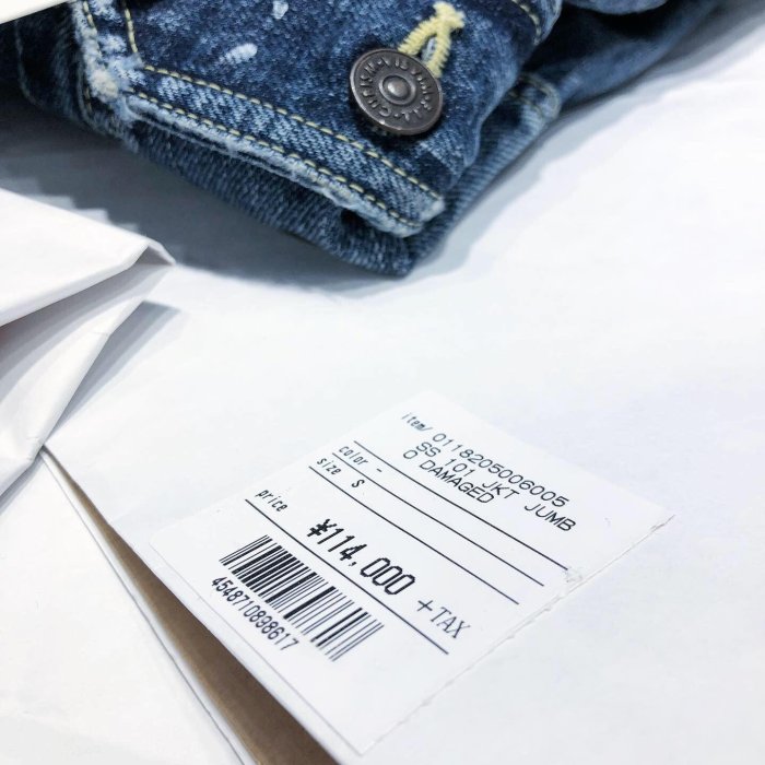 希望商店】VISVIM SS 101 JKT JUMBO DAMAGED 18AW 潑漆油污水洗牛仔