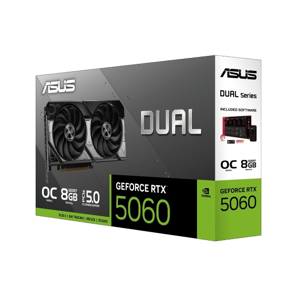 華碩 ASUS Dual GeForce RTX 5060 8GB GDDR7 OC 顯示卡 (DUAL-RTX5060-O8G)