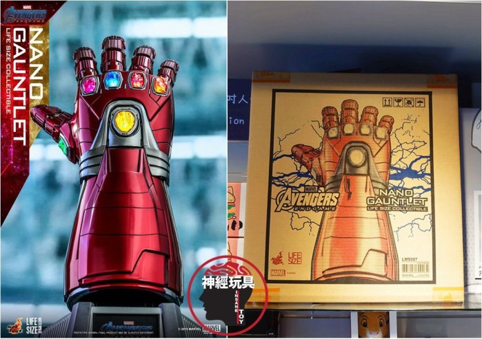 【神經】現貨分期0利率 1:1 超大隻 HOT TOYS LMS007 復仇者聯盟:終局之戰 奈米手套 雕像 鋼鐵人