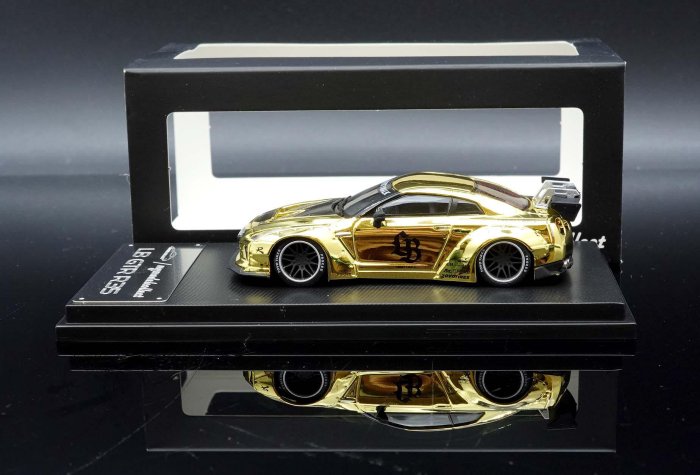 MASH】現貨特價Model Collect 1/64 Nissan GTR R35 LBWK 電鍍金