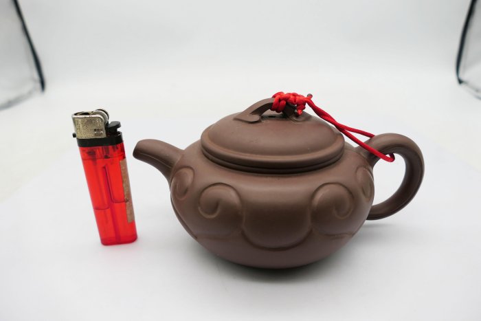 小蔡二手挖寶網) 早期高級工藝美術師葛陶中雕工精細紫砂壺茶壺茶器易碎
