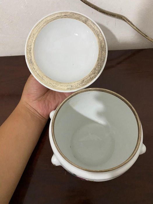 嚴選567瓷製花鳥描金舊粥罐，收藏家必備推薦瓷質精美、釉色自然、絵工
