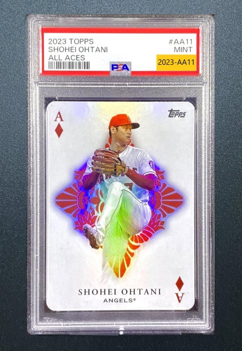 直購】大谷翔平鑑定卡2023 Topps Shohei Ohtani All Aces #AA11 PSA 8
