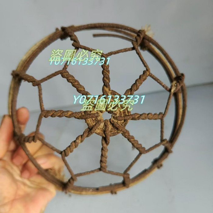 【二手】老鐵籠嘴 防止牲口亂吃草的物。手工編織工藝精美，品相完整。直徑10厘米左右。包漿自然20091【雪域藏迷】