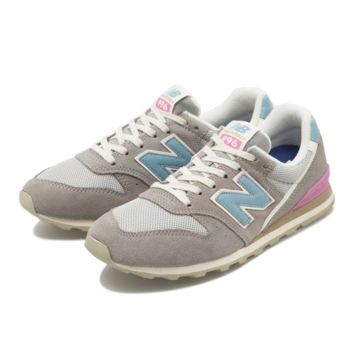 TSU 日本代購NEW BALANCE WL996COM(D) WL996COL 櫻花粉x 藍慢跑鞋限定