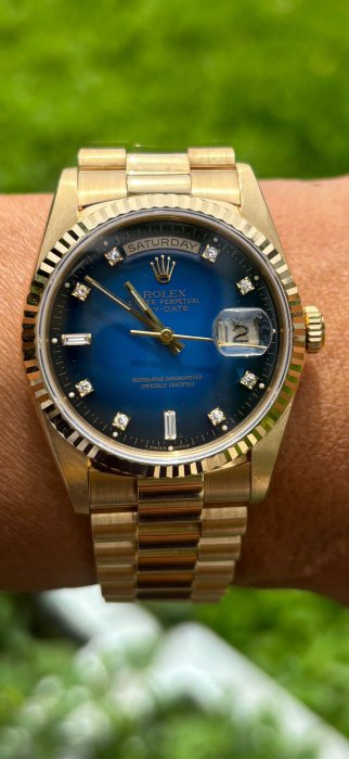 Rolex 18238 停產漸層藍十鑽面~116520.18038.16610.1803.5513.16234,116710~