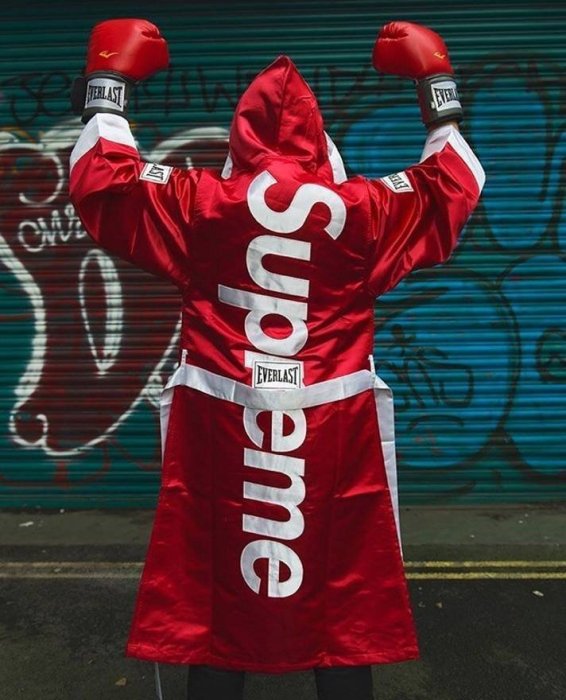 希望商店】Supreme x Everlast Satin Hooded Boxing Ro 17FW 拳擊袍