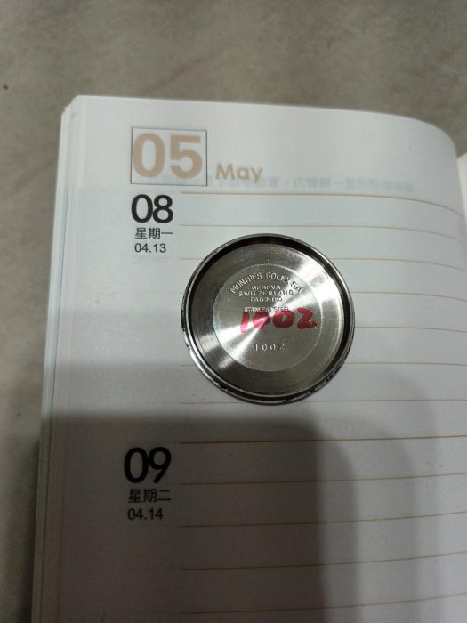 勞力士 1002後底蓋 -錶殼組件;非1601,1500，1501,1603,1570機芯eta1003 1005 5500