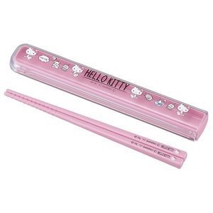 【震撼精品百貨】凱蒂貓 Hello Kitty~日本SANRIO三麗鷗KITTY筷子附收納盒-對話*11560