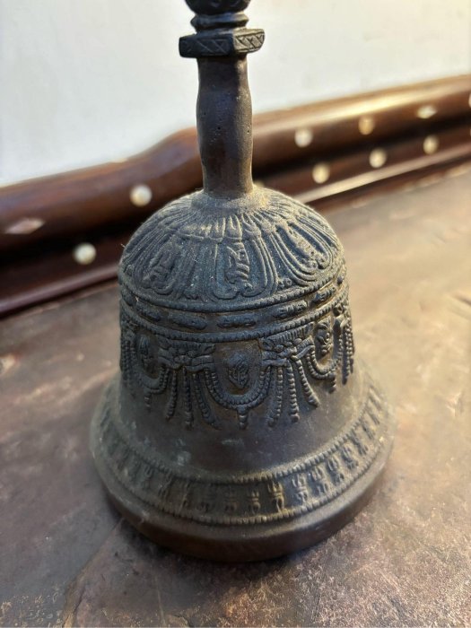 銅器 仏教法器 天蓬帝鐘 天蓬鈴 三清鈴 三叉金剛鈴 手振り鈴 銅鈴工芸品 置物 61B7FAyJb1L.jpg_BO30,255,255,