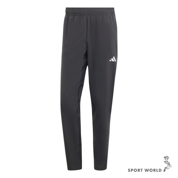 Adidas 排汗長褲 男裝 訓練 拉鍊口袋 黑【運動世界】IT5457