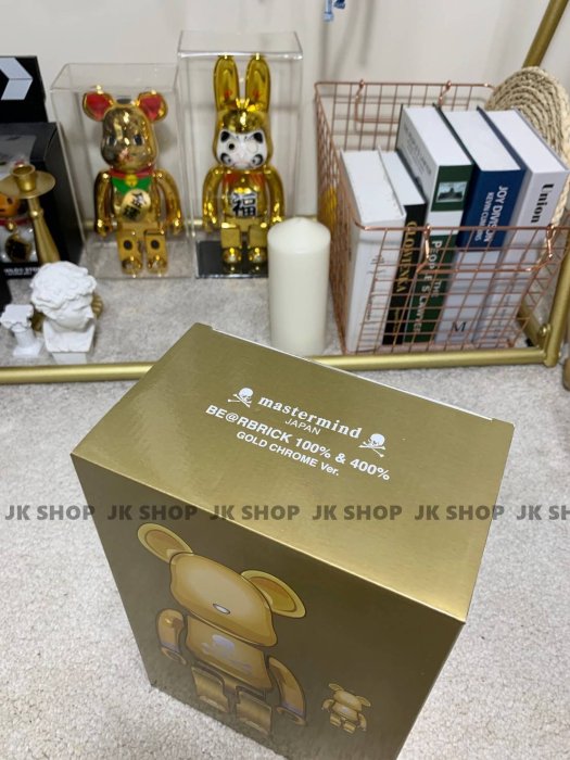 BE@RBRICK mastermind JAPAN GOLD 100％ & 400％ 金MMJ 25週年現貨