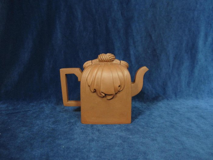 古壺清清末民初〝陳光明〞製紫砂包袱壺B455有實體店面歡迎面交！wbc4