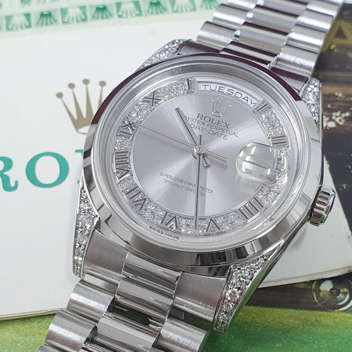 大眾名錶】ROLEX 勞力士18296 Day-Date 原廠大全套原況未整理市場極其