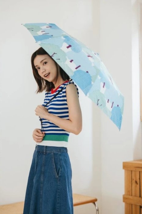 SOU SOU sousou 自動開收傘折傘玻璃纖維骨材質抗UV紫外線五十音歌糺之