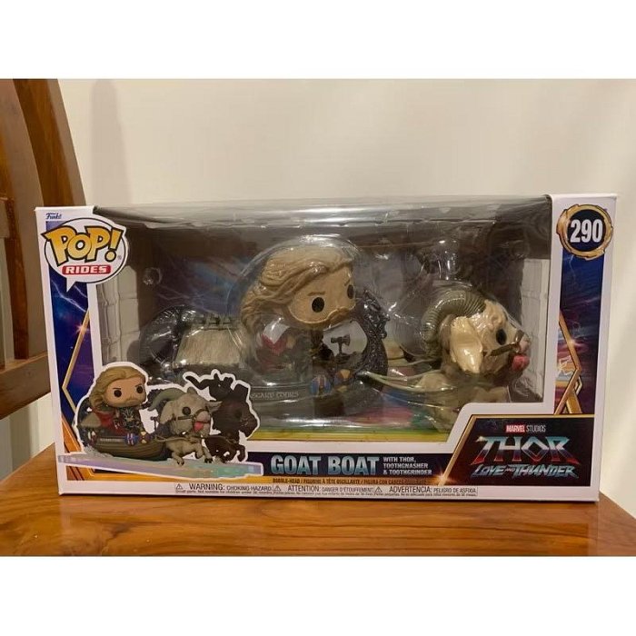 【全新品】現貨 Funko pop 雷神索爾 愛與雷霆 GOAT BOAT 290 漫威 MARVEL