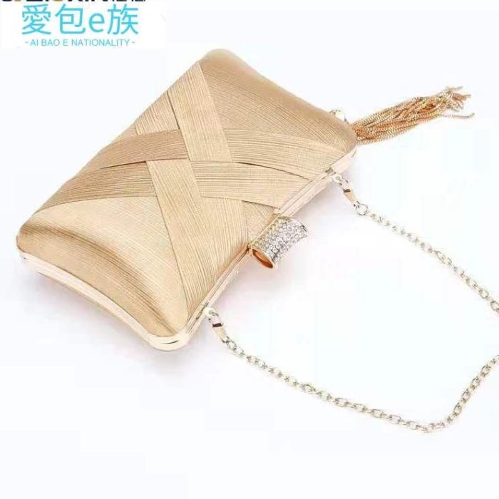 晚宴包 手拿包女 宴會包 晚宴手拿包 包 小方包 手抓包 小禮服包 洋氣時尚晚宴包名媛宴會包手拿包編織鏈條包百搭單-愛包e族 | Yahoo拍賣