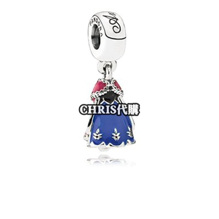 現貨#Pandora 潘朵拉 迪士尼 公主禮服吊墜珠 吊飾 925純銀 Charms 美國代購簡約