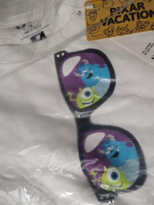 UNIQLO PIXAR Vacation 皮克斯 UT恤 怪獸電力公司 白色M號 420588