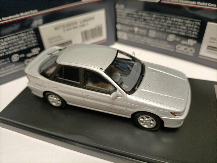 Hi Story 1 43 三菱4驅跑車模型Mitsubishi Lancer GSR 1988 銀色