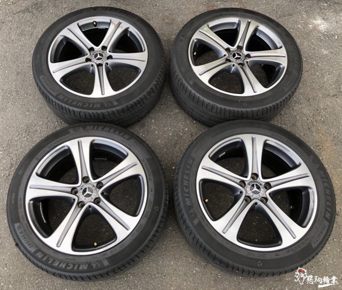 二手/中古/鋁圈輪胎 原廠 賓士 W213 E200 18吋 5孔112 灰 C300 C250 C180 C200 下