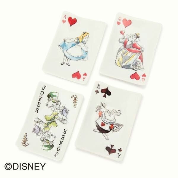 迪士尼愛麗絲 紅心皇后兔子先生妙妙貓柴郡貓 盤子碟子