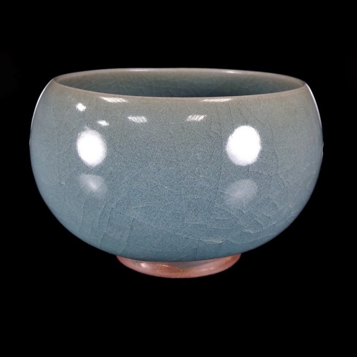 国古美術 文房具 宋時代鈞窯 天青釉水盂 中国古美術 宋時代鈞窯壺 水指水盂 鈞窯 澱青釉紫斑 双龍耳壺 – Jun