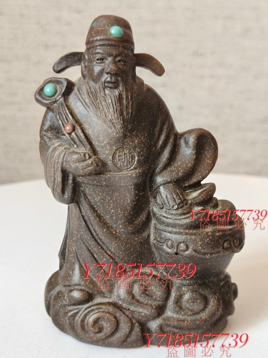 創匯期紫砂祿擺件，名家款（許忠明） 細品相如圖和古董珍藏老貨【錦繡