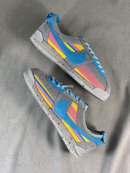 NIKE CORTEZ LOW 阿甘低筒復古經典休閒運動慢跑鞋男女鞋 DR1413-002【ADIDAS x NIKE】