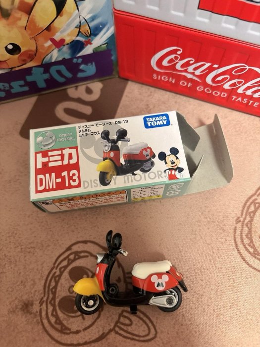 嚴選Tomica多美卡Disney Moto米奇小摩托，日版已開封，狀態優良 - 709 多美卡 Disney Moto 小摩托 米奇 709