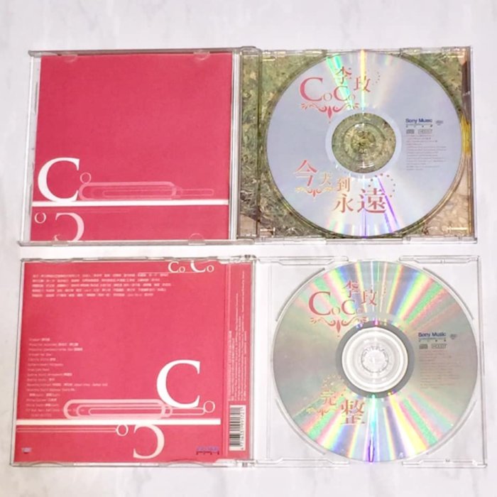 李玟CoCo Lee 1999 今天到永遠新力音樂台灣首批紙盒版2-CD 附完整單曲