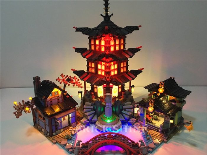 現貨 燈組 樂高 LEGO LEGO 70751 空術神廟  忍者 系列  全新未拆  BS燈組 原廠貨