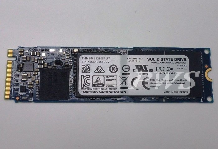 ☆【TOSHIBA 東芝THNSN5128GPU7 128G XG3 NGFF M.2 PCI-E3.0x4 SSD