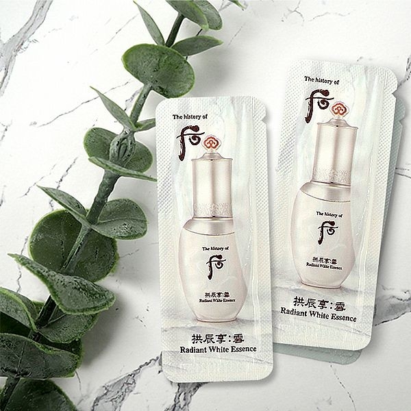 [値下げ]韓国化粧品whoo供辰享雪 美白化粧水&乳液セット 韓國whoo后拱辰享雪亮白精華(1ml)【小三美日】DS011805 小樣旅行| 精華