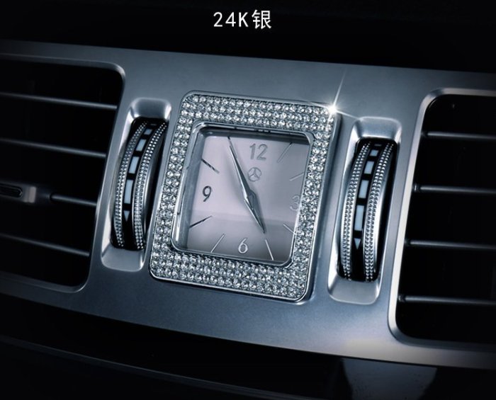 BENZ 賓士專用 新E級 S級 W212 W213 內飾改裝中控台 時鐘 水鑽 裝飾圈 框 方形