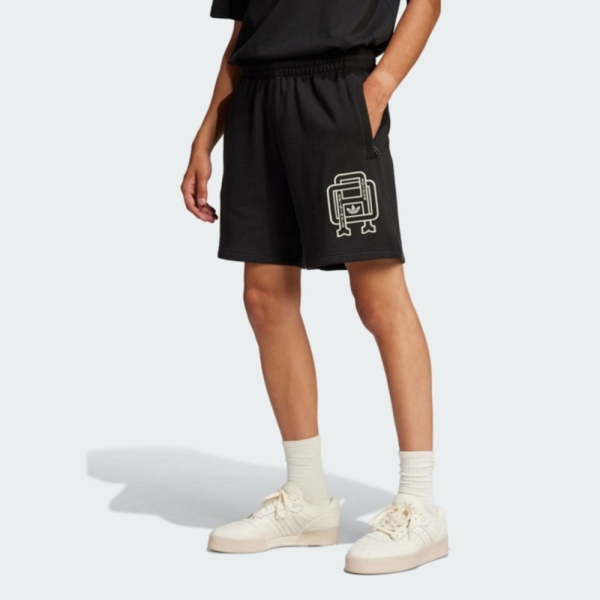 ADIDAS 短褲 Q12 VARSITY SHO 黑 運動 休閒短褲 男 JD5769