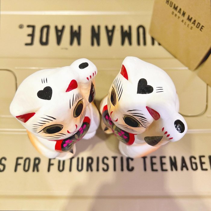 HUMAN MADE - HUMAN MADE LUCKY CAT HARIKO FIGURE ハリコ Human Made Lucky Cat Hariko Figure White - SS22 - US