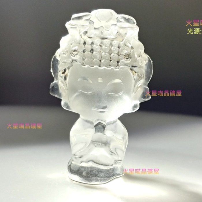 【⭐️稀少❣️開運⭐️】水晶　彫刻　仏像 羽衣 天女　クリスタル　⭐️貴重⭐️ 火星喵晶礦屋]神聖透亮光芒!天然水晶雕刻天上聖母媽祖娘娘水晶雕刻品