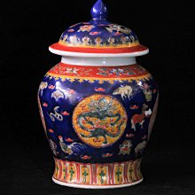 將軍罐 晚清粉彩花卉纹将军罐– [临渊阁]天地一家春