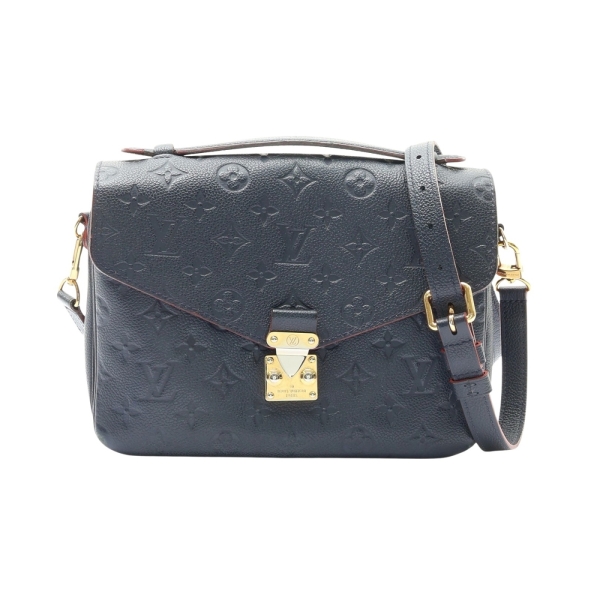 LOUIS VUITTON LV 路易威登 Pochette Metis MM 兩用包 藍色 原花壓紋牛皮 M44071 【二手名牌BRAND OFF】