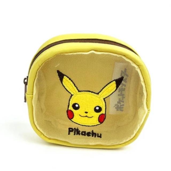 小禮堂 Pokemon 寶可夢 網格方形收納包 (大臉款)
