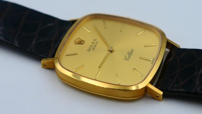 【美好時光】最便宜的男款金錶！ROLEX勞力士4114超薄手上鏈單錶美品勞服保養完成 （ 1803 18038考）